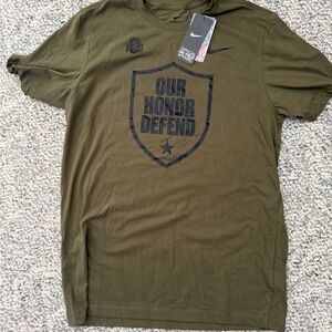NWT: Nike Dark Olive Men’s Ohio State “Our Honor Defend” T-shirt